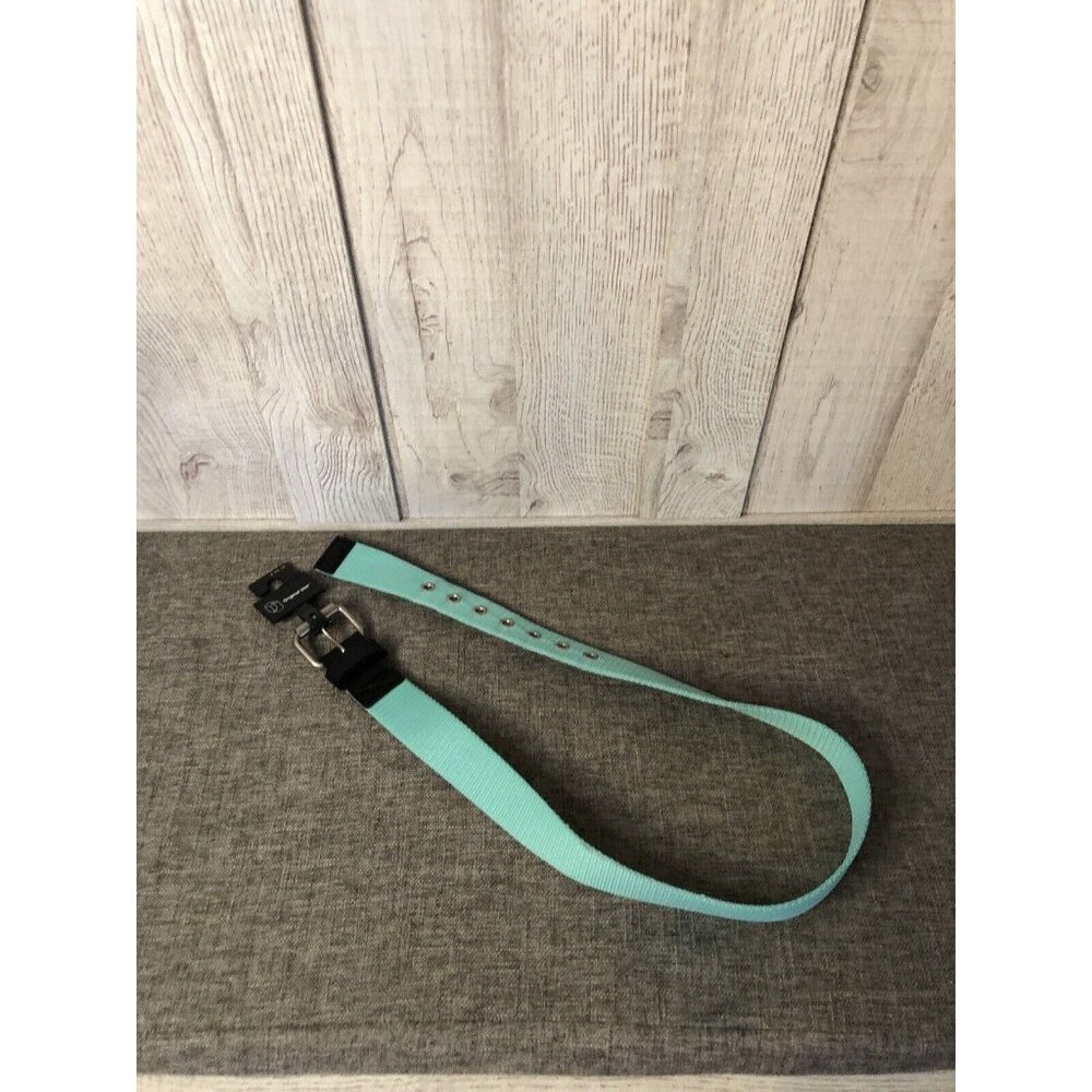 Original Use Mens Size Small 28-32 Belt Metal Buckle Teal Blue Green